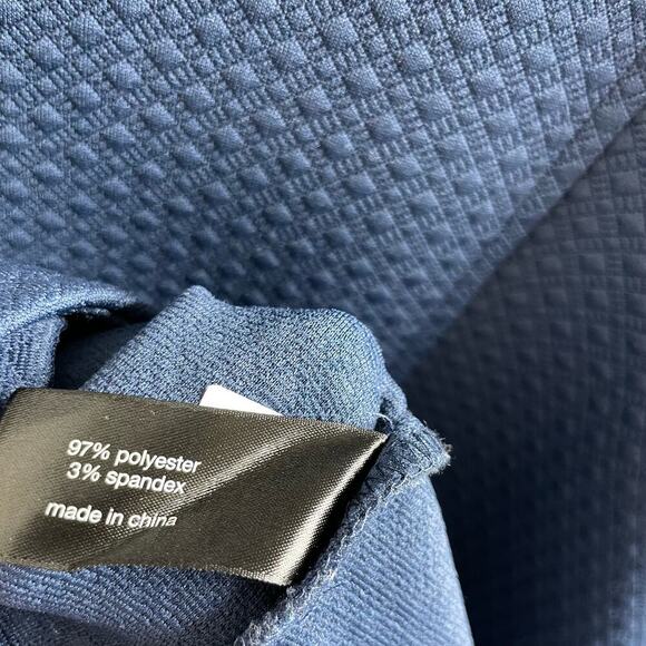 Lane Bryant Navy Blue Quilted Texture Midi Dress 22 - Picture 7 of 8